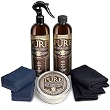 Leather Cleaner, Conditioner and Detailer Kit - Natural...