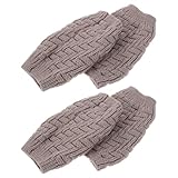 BCOATH 2 Pairs Women’s Beige Thermal Knee Warmers and...
