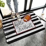 Welcome Door Mat Hello Football Words,Non-Slip Floor...