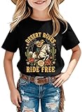 Girls Western Cowgirl Shirt - Kids Rodeo Horse Short...