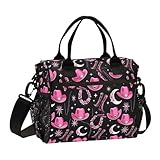 Aslsiy Kids Insulated Lunch Bag Retro Cowgirl Boots Hat...