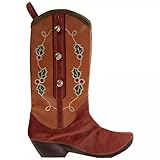 Cowboy Boot Christmas Stocking - 18 x 6.75 Inches
