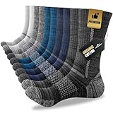 Niorasen Men's Cotton Crew Work Socks, 5 Pairs...