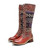 Artisan Handmade Women's Cowboy and Knight Boots - High...