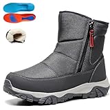 Men’s Waterproof Orthotic Winter Work Boots, Warm...