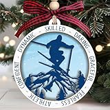 MAPDTWO Ski Ornament - Skier Ornaments for Christmas...