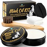 Feilove 4-in-1 Mink Oil Leather Conditioner and Cleaner...