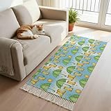 Cute Green Umbrella Hallway Runner Rug 2'x6', Laundry...