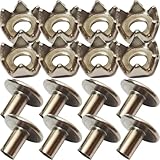 Healifty 100pcs Steel Ice Grippers Spiked Shoe Nails...