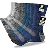 Cirorld Mens Cotton Boot Crew Socks, 5 Pairs Full...