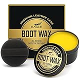 Boot Wax Waterproofer & Conditioner – 4oz Beeswax...