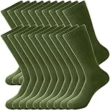 Skyebed 10 Pairs Men Military Socks Army Socks Green...