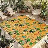 4' x 6' Outdoor Rug, Saint Patrick's Day Indoor Outdoor...