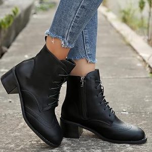 black ankle boots women