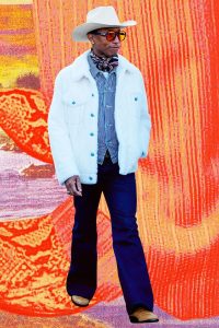 denim outfit for male cowboy boots