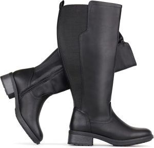 knee boots for wide calves